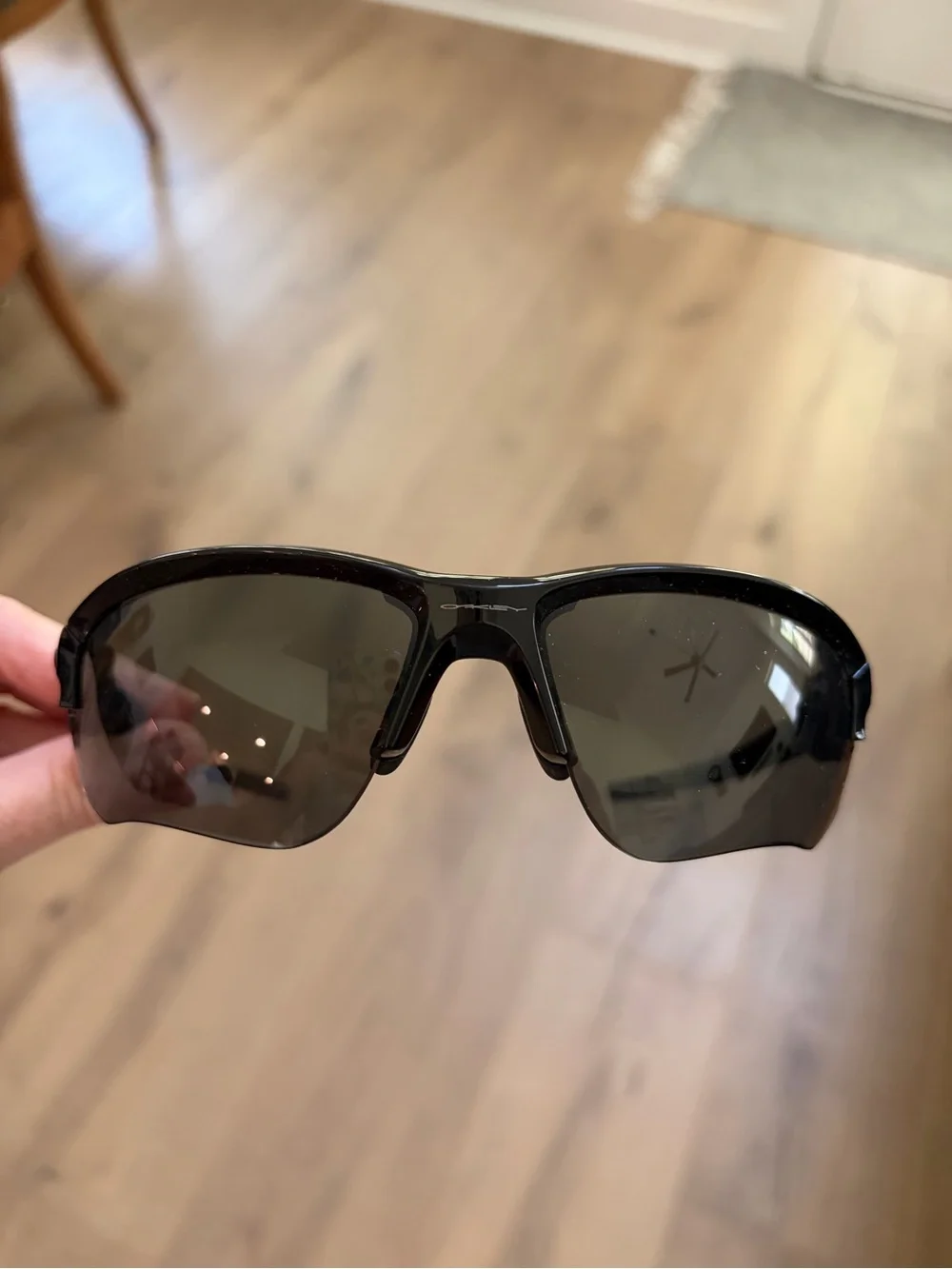Oakley Flak Draft Polished Black/Gray Sunglasses OO9364-0167 NWOT No Case